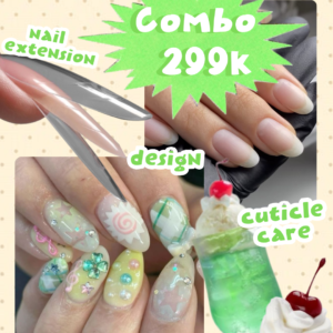 Combo 299k: Cắt da + Úp móng + Design (lựa chọn mẫu)